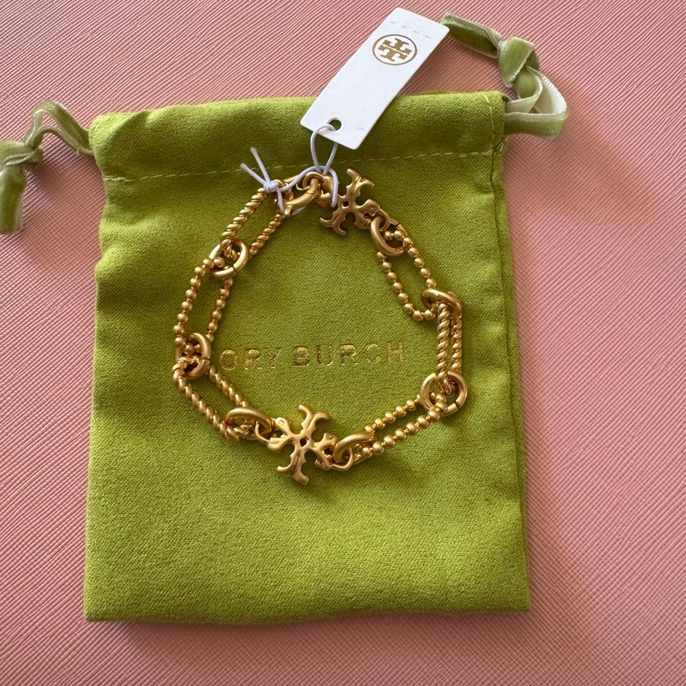 Tory Burch Gold Chain Bracelet